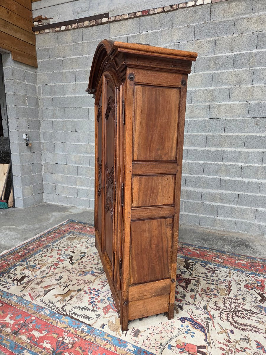  Double Evolution Walnut Armoire, Louis XIV, 18thᵉ Century-photo-3