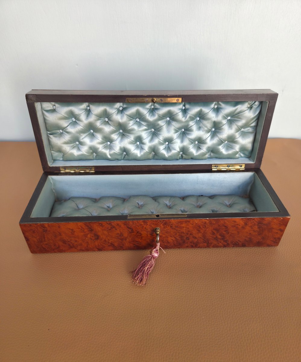 Napoleon III Box, Boulle Marquetry, Loupe And Mother Of Pearl, Napoleon III, XIXᵉ Period.-photo-2
