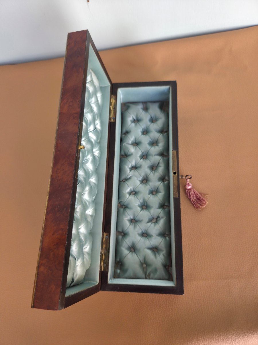 Napoleon III Box, Boulle Marquetry, Loupe And Mother Of Pearl, Napoleon III, XIXᵉ Period.-photo-1