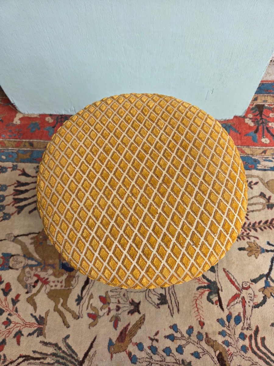 Tabouret de piano, réglable en hauteur, Louis XV, d'époque fin XIXᵉ siècle-photo-3
