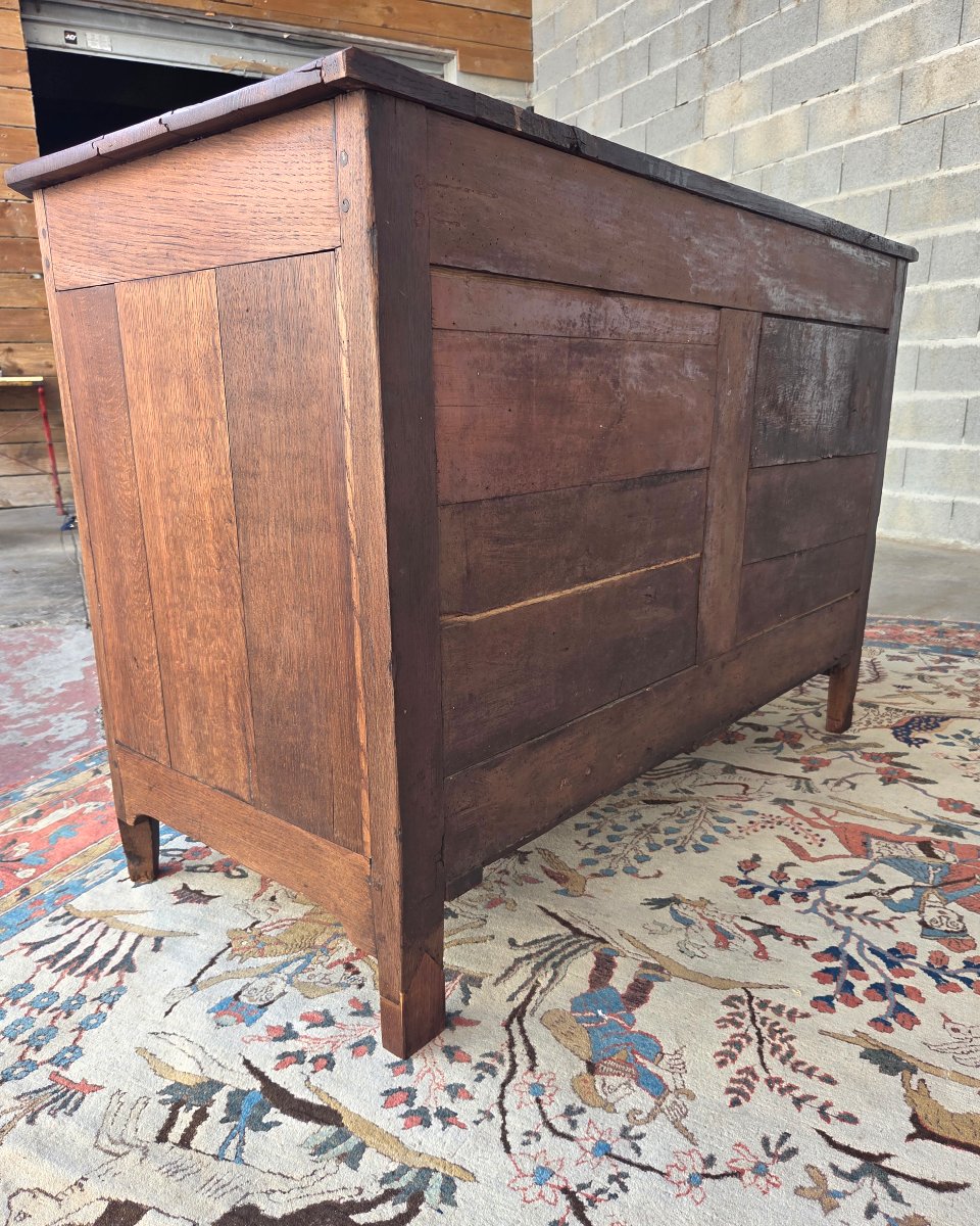 Commode en chêne, régionale, Louis XVI, d'époque XVIIIᵉ Siècle-photo-2
