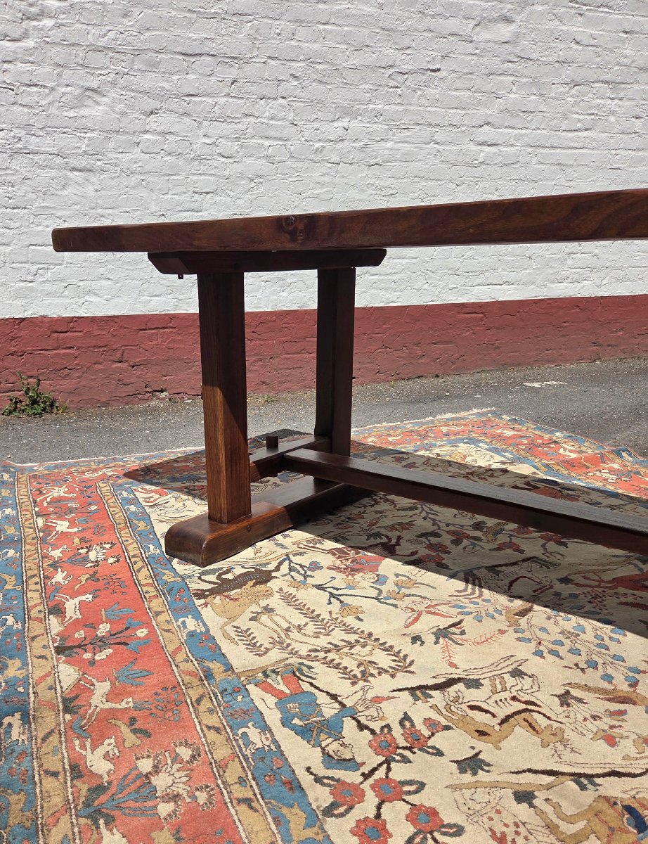 Table de ferme en chêne  "dite Monastère ", Louis XIII, d'époque XXème -photo-4