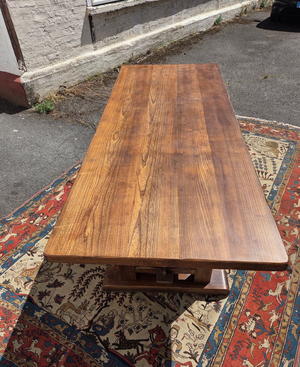 Table de ferme en chêne  "dite Monastère ", Louis XIII, d'époque XXème -photo-5