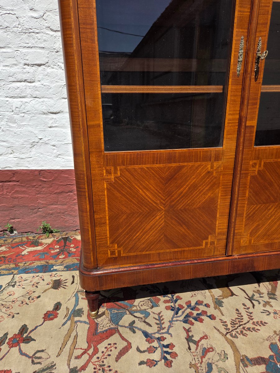 Rosewood Bookcase, Louis XVI Style, Art Deco Period, Circa 1930-photo-6