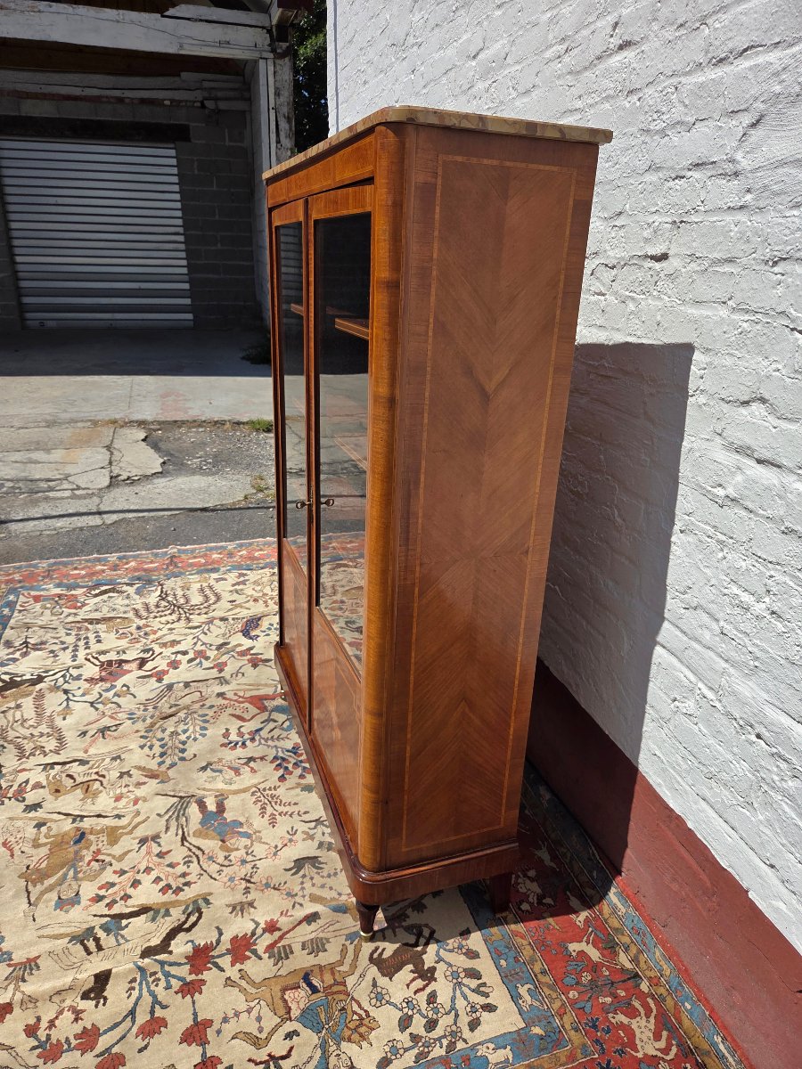 Rosewood Bookcase, Louis XVI Style, Art Deco Period, Circa 1930-photo-8