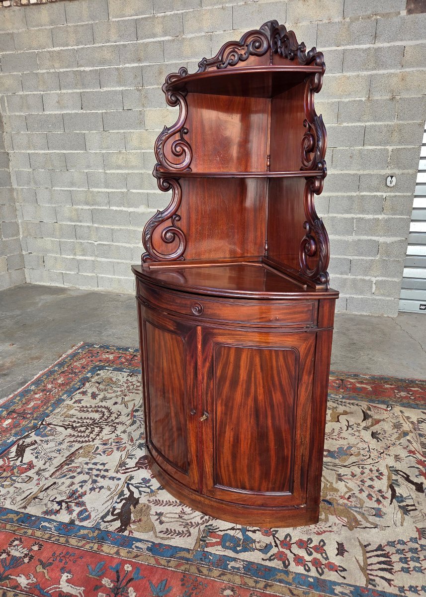 Victorian Mahogany Corner Cabinet. England, Circa 1860–1880. 19th-century Period Piece -photo-5