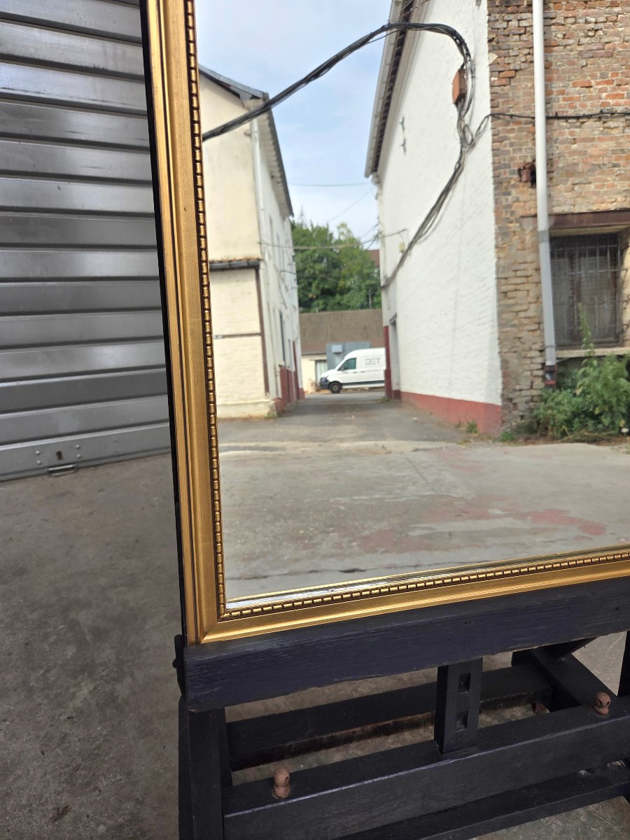 Louis XVI-style Mirror In Wood Gilded With Gold – 20th Century-photo-3