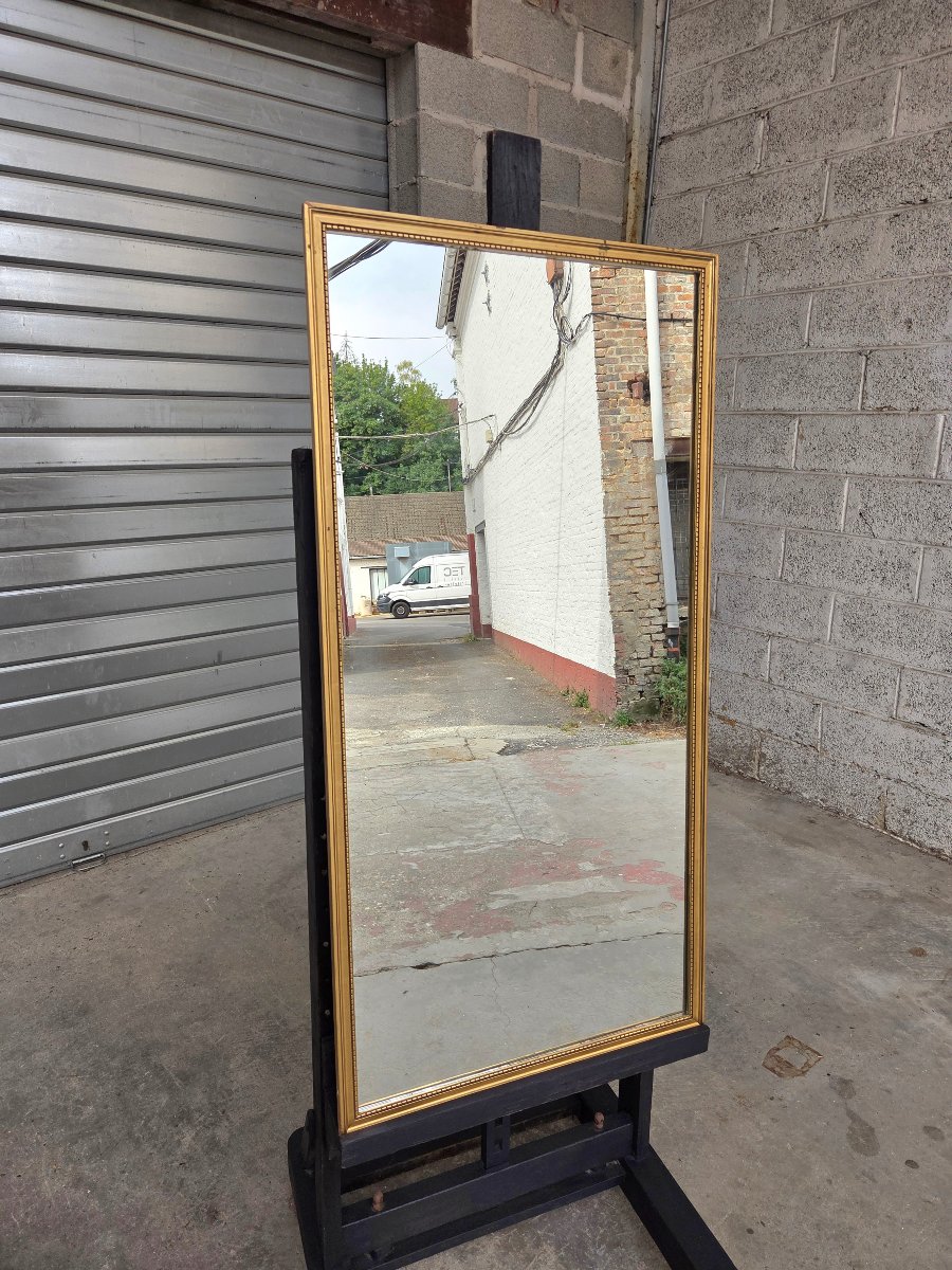 Louis XVI-style Mirror In Wood Gilded With Gold – 20th Century-photo-1
