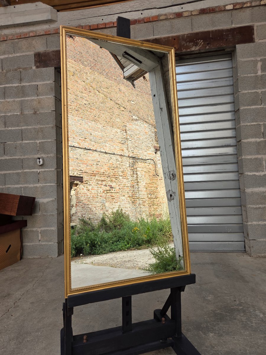 Louis XVI-style Mirror In Wood Gilded With Gold – 20th Century-photo-5