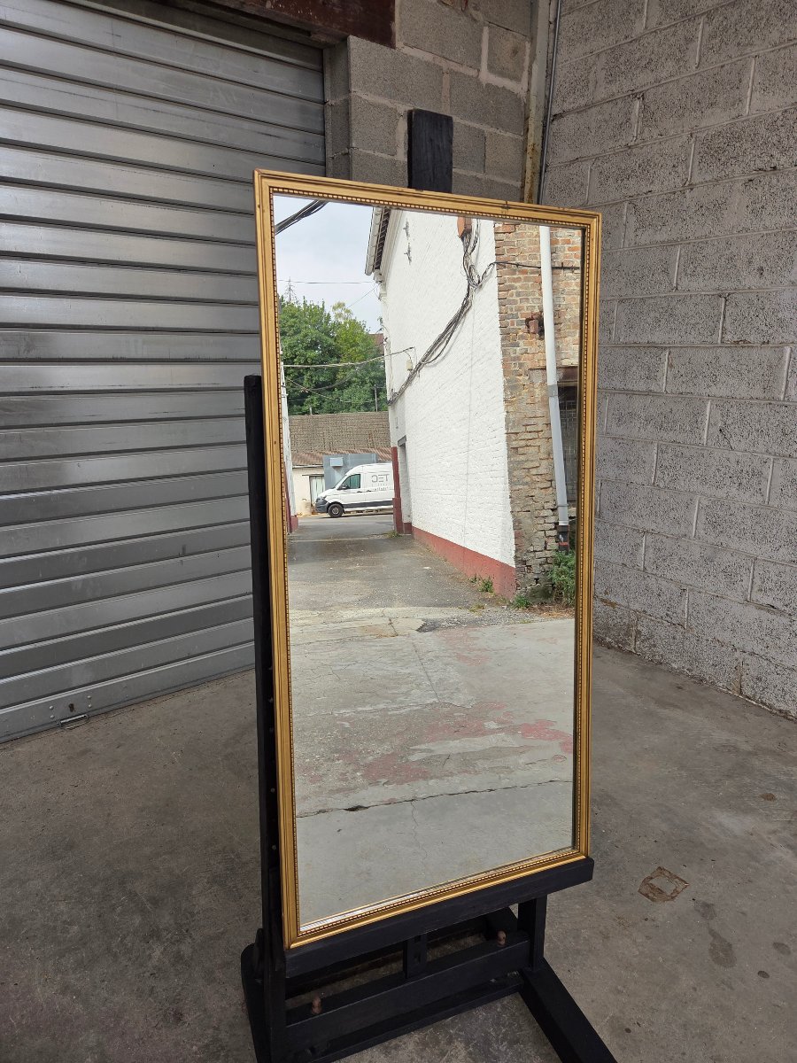 Louis XVI-style Mirror In Wood Gilded With Gold – 20th Century-photo-6