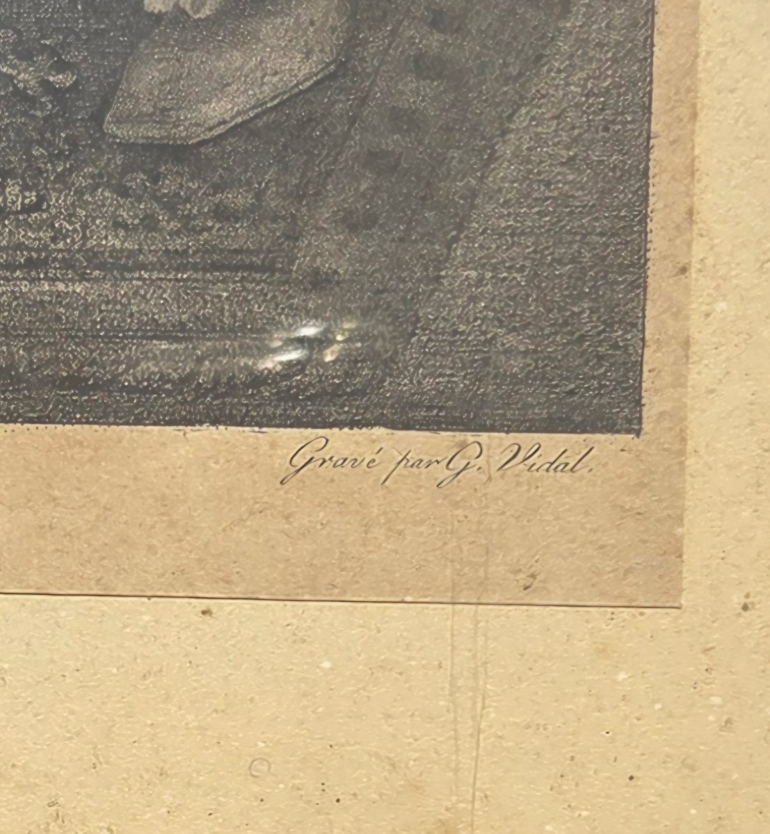Engraving After Marguerite Gérard, “je M’occupois De Vous.” G. Vidal – 18th Century-photo-2