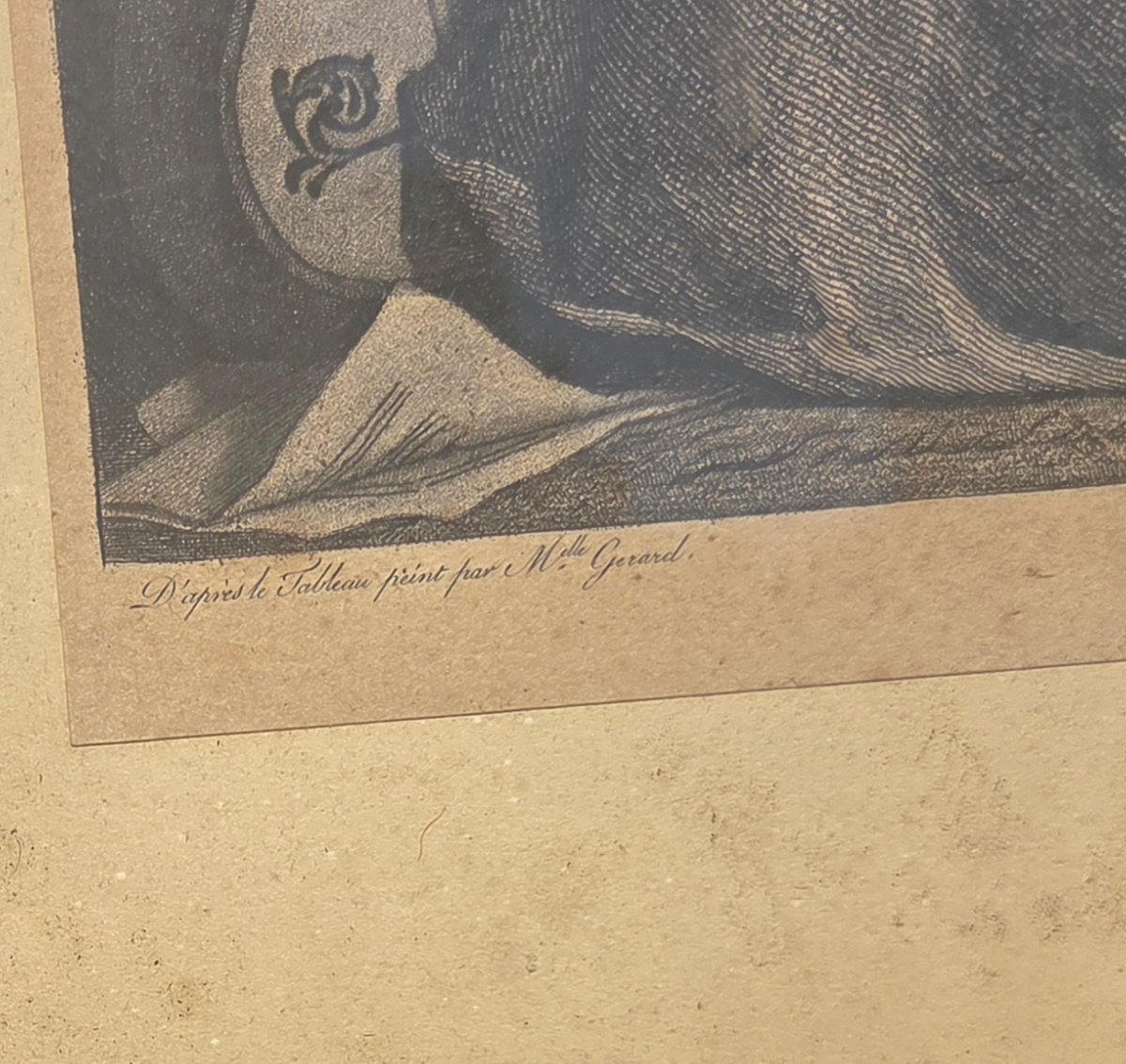 Engraving After Marguerite Gérard, “je M’occupois De Vous.” G. Vidal – 18th Century-photo-3
