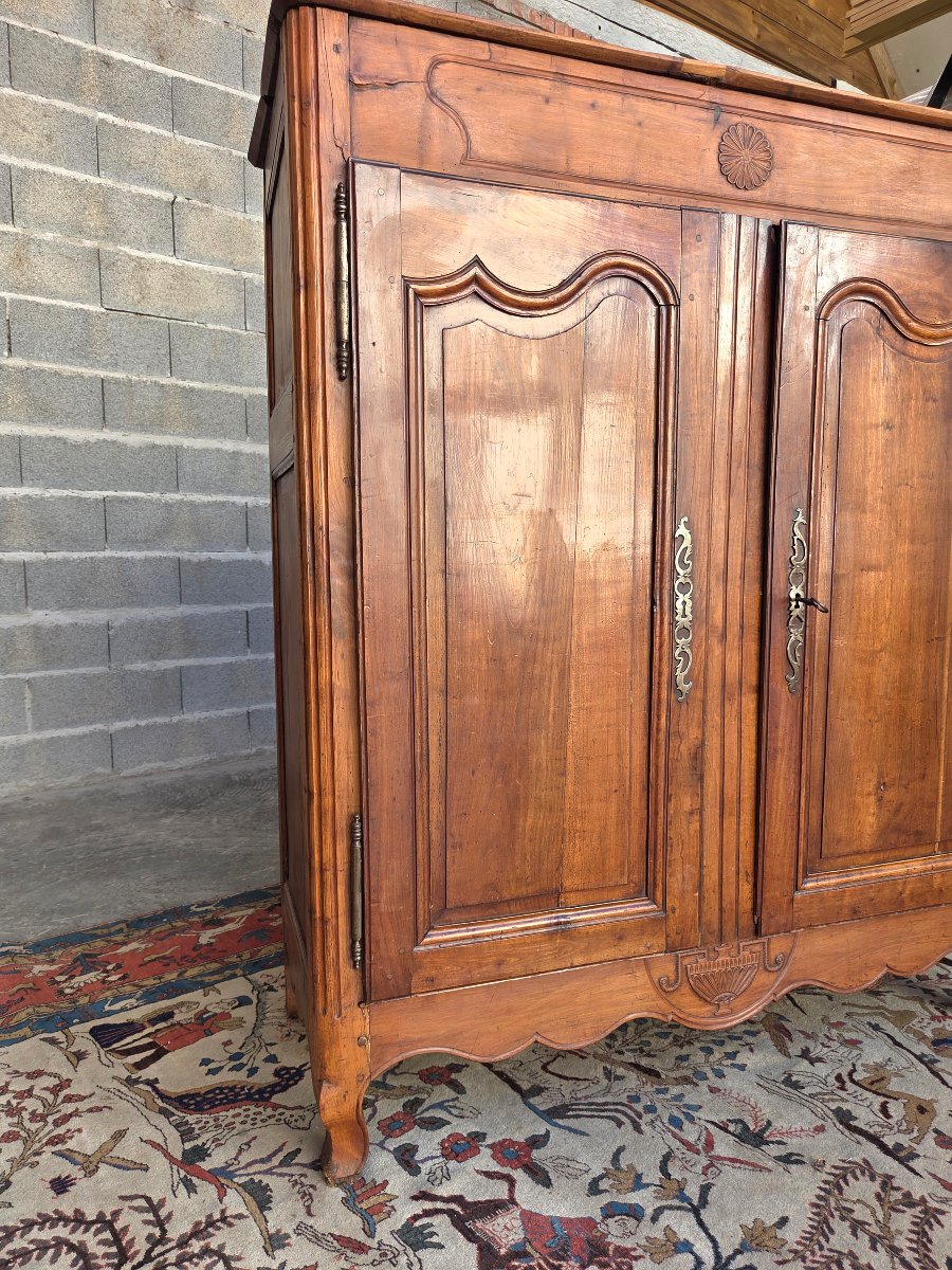Buffet haut dit 3/4,  en merisier. Époque Louis XV, XVIIIᵉ siècle-photo-2