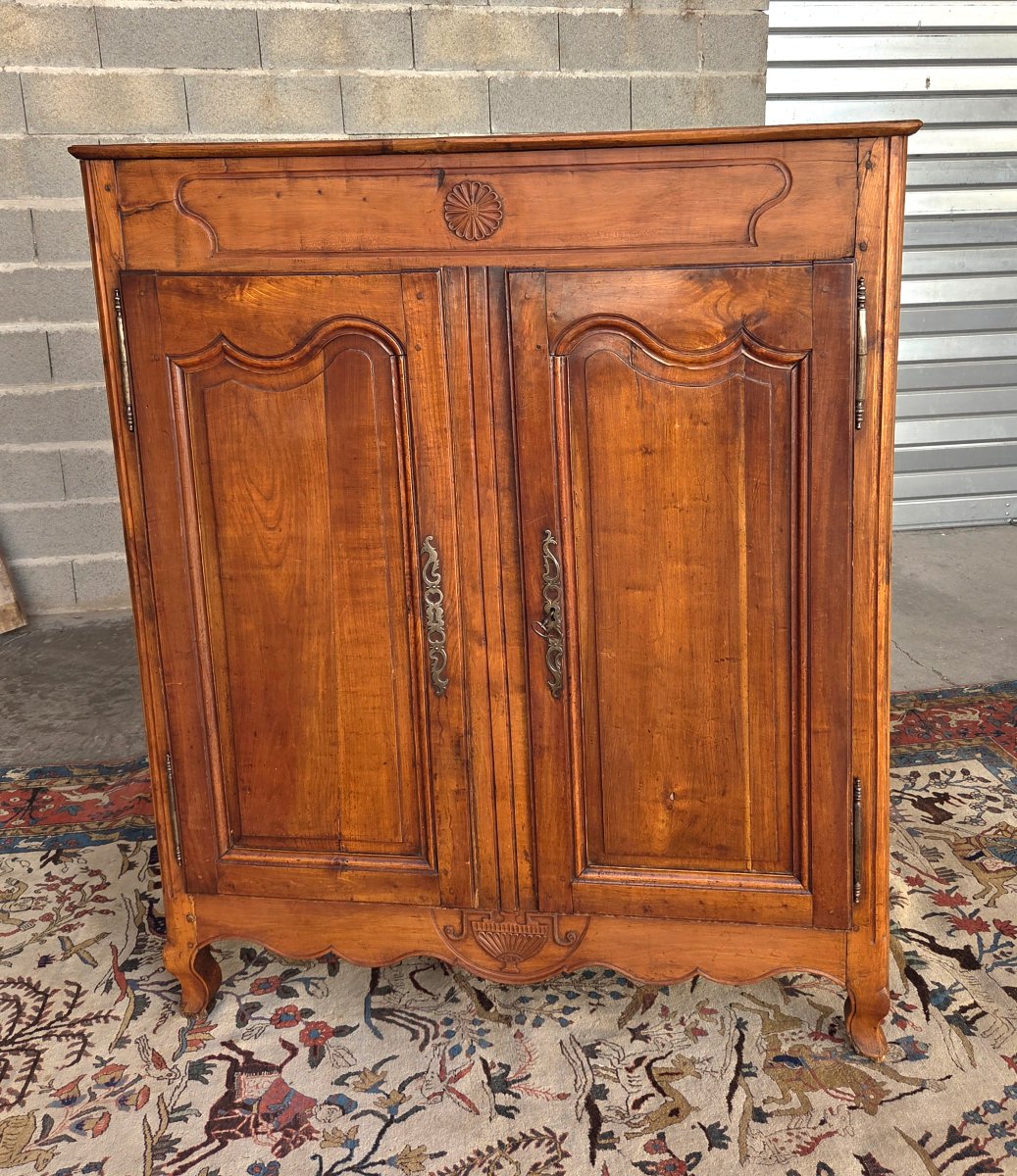 Buffet haut dit 3/4,  en merisier. Époque Louis XV, XVIIIᵉ siècle-photo-8
