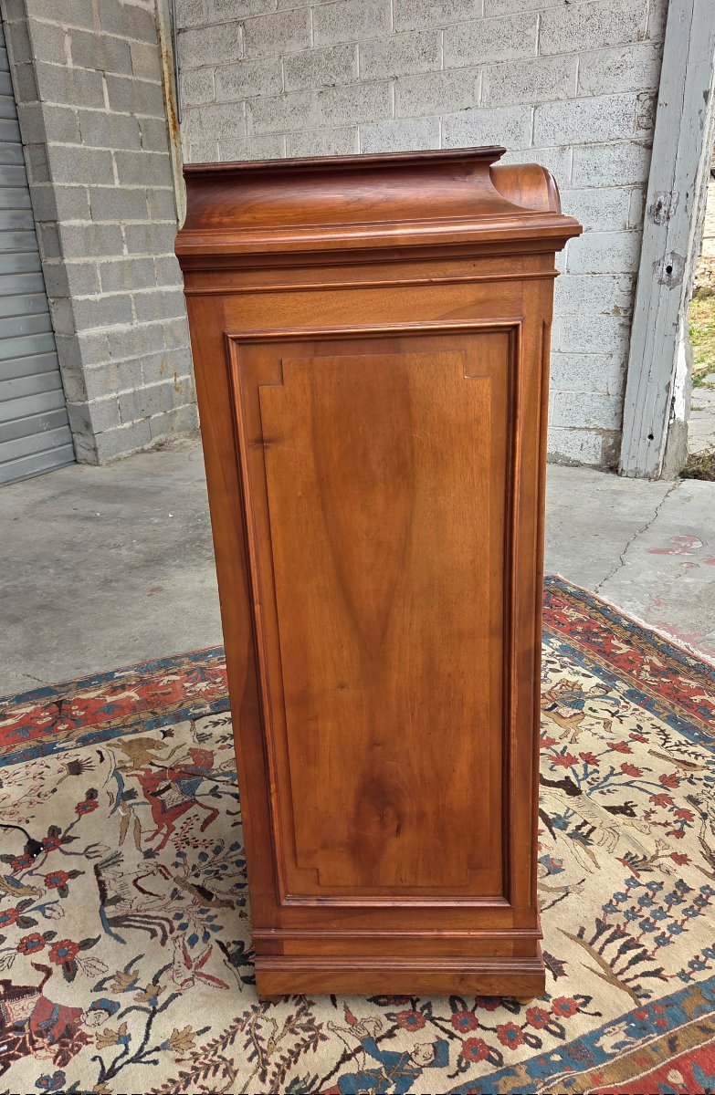Light Mahogany Filing Cabinet With A Drop-down Door. Napoleon III Period, Late 19th Century. -photo-4