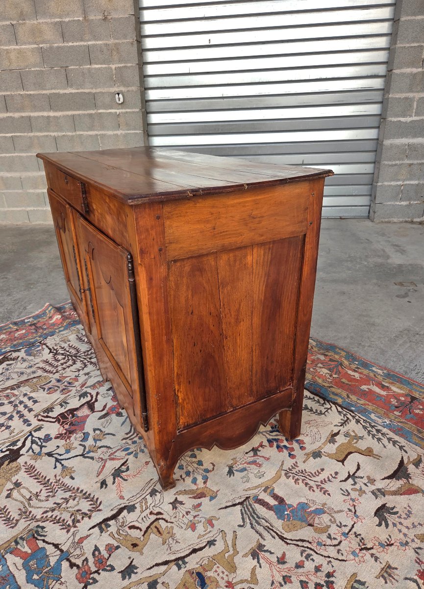 Low Cherry Wood Sideboard, Louis XV Style, 18th Century. -photo-4
