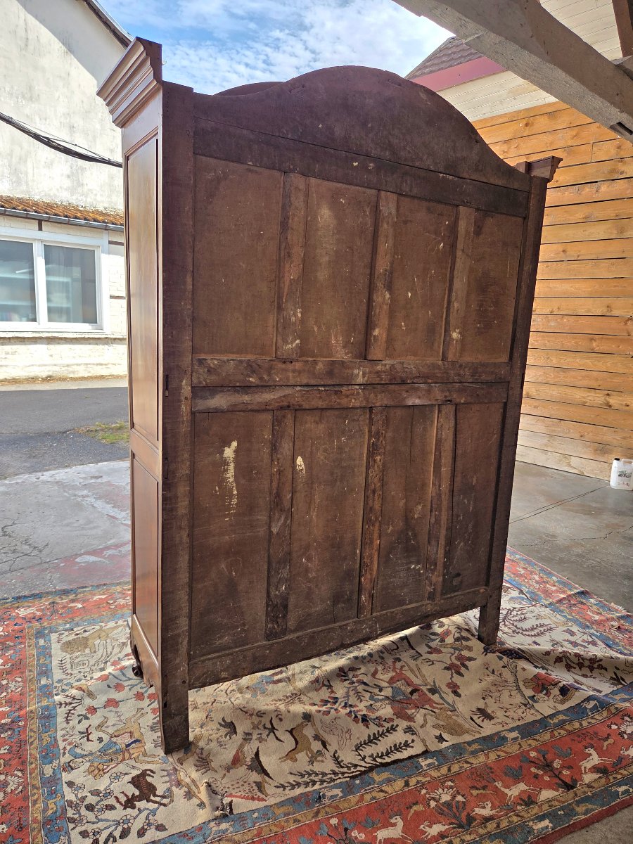 Armoire régionale Louis XV en noyer, d'époque  XVIIIᵉ siècle.-photo-8