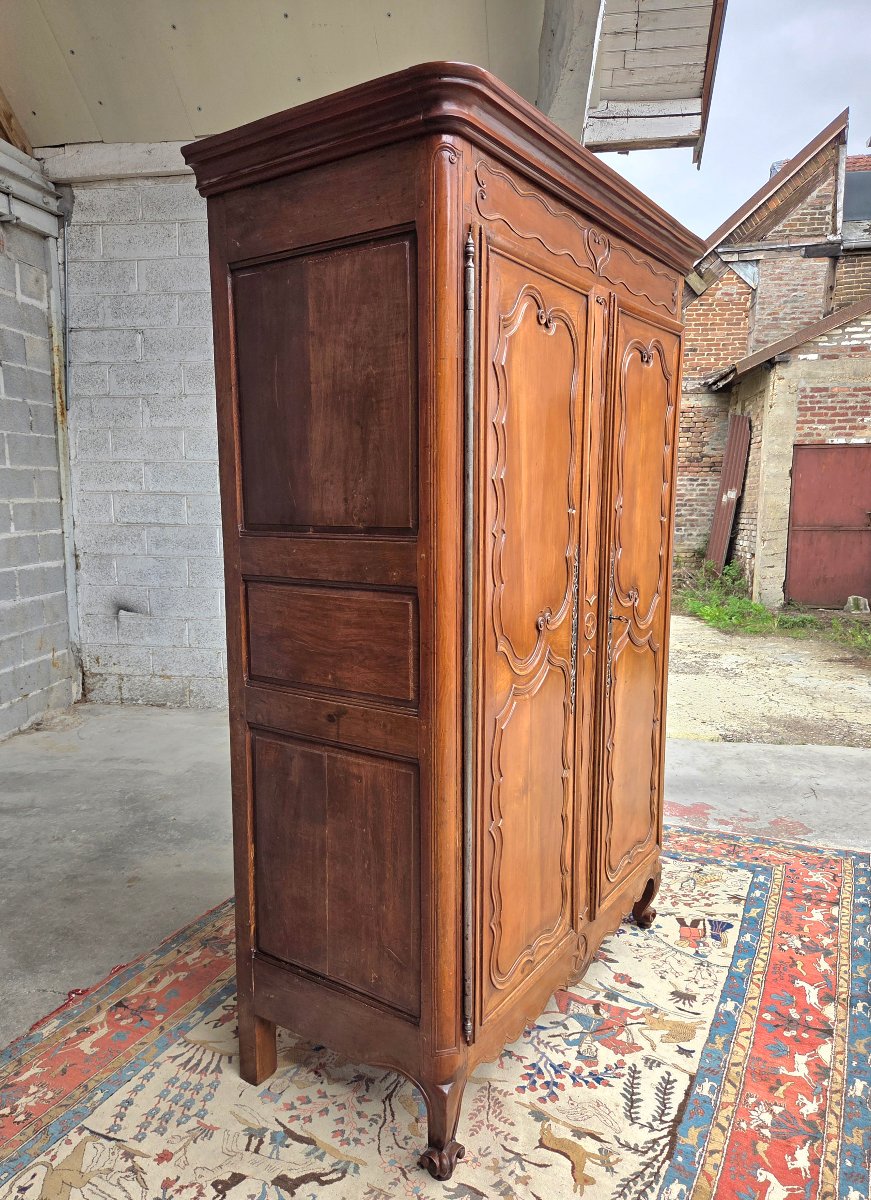 Regional Louis XV Cabinet Made Of Cherry Wood. 18th-century Piece-photo-1