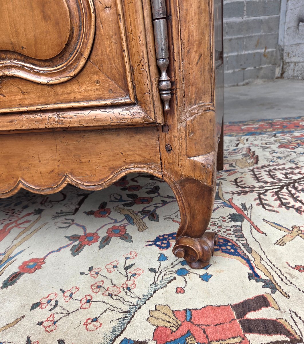 Regional Louis XV Cabinet Made Of Cherry Wood. 18th-century Piece-photo-2
