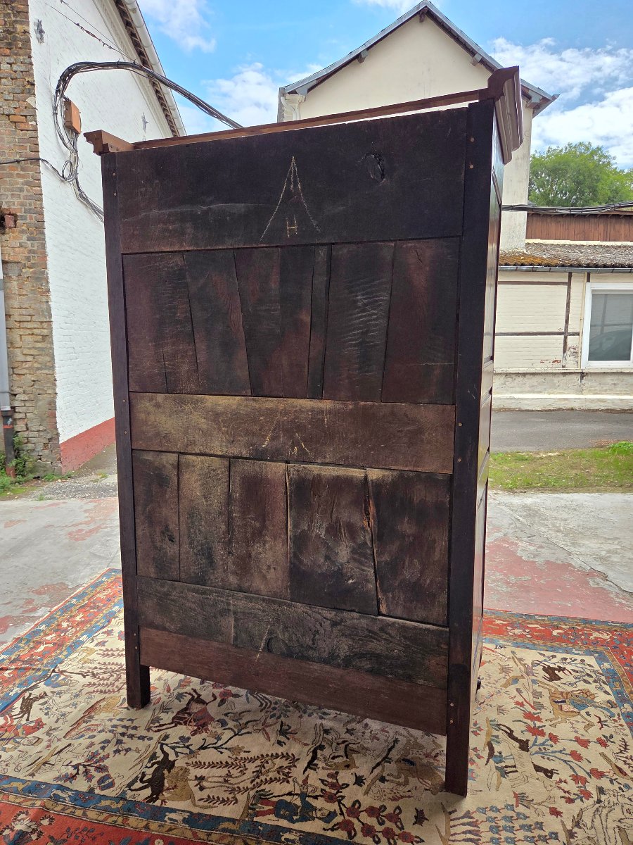 Regional Louis XV Cabinet Made Of Cherry Wood. 18th-century Piece-photo-4