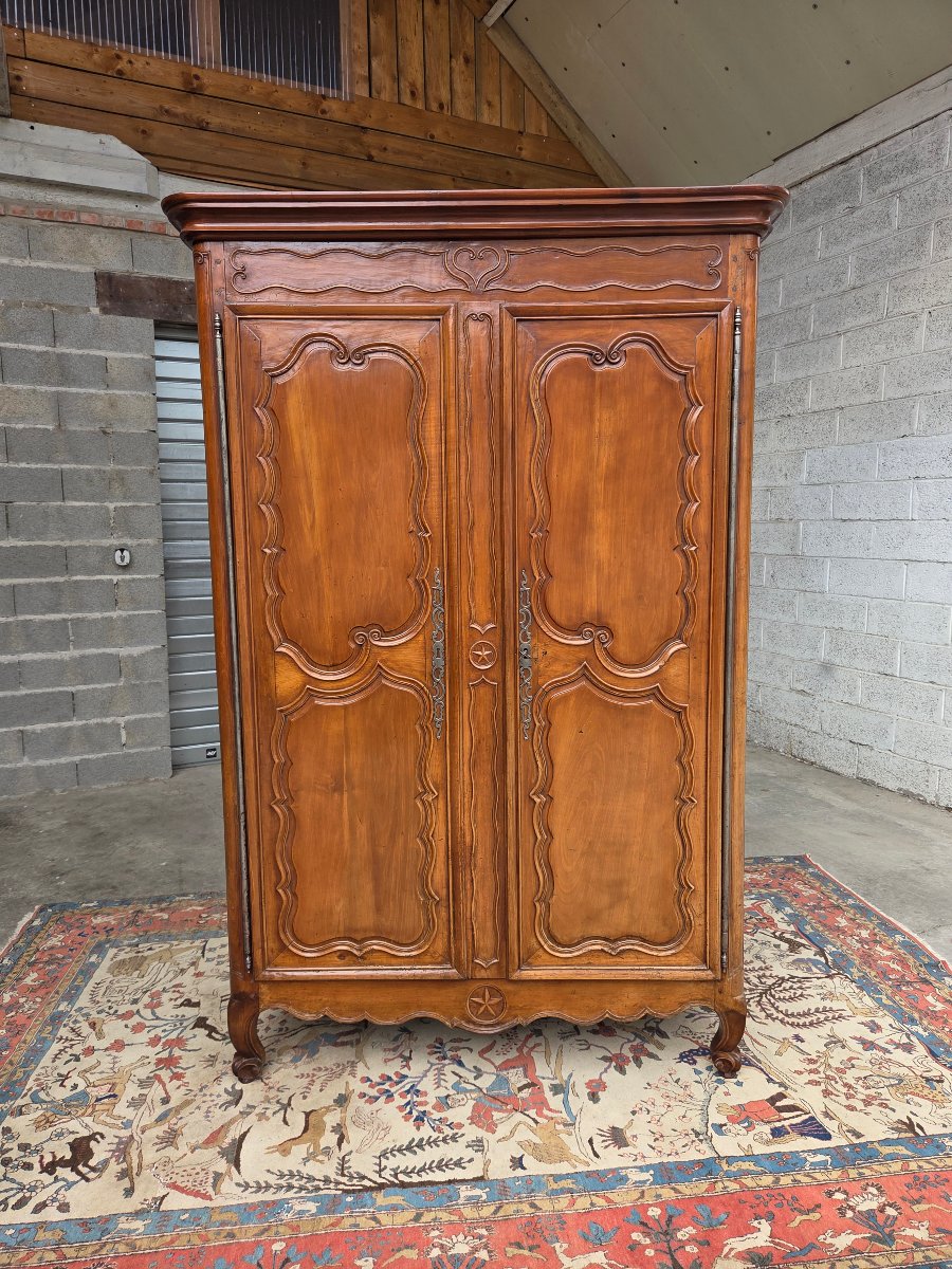 Regional Louis XV Cabinet Made Of Cherry Wood. 18th-century Piece
