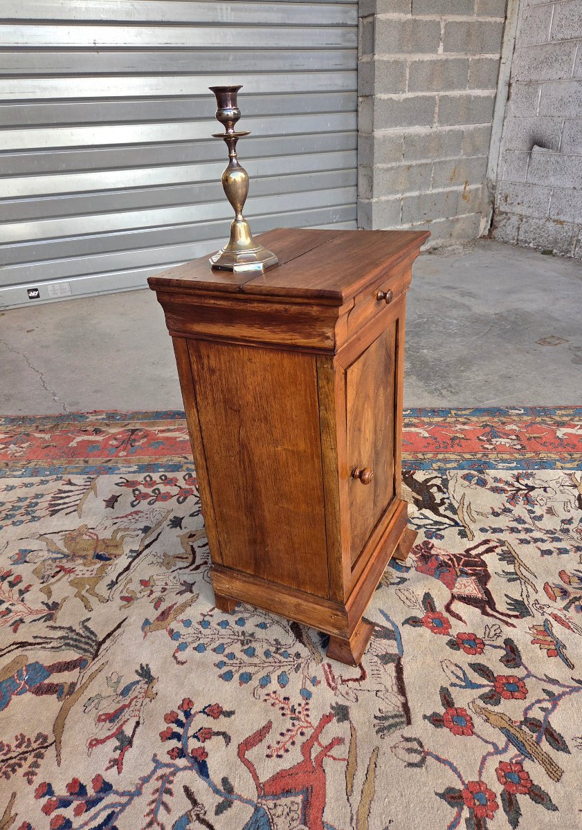 Walnut Nightstand, Louis-philippe Style, 19th Century-photo-1