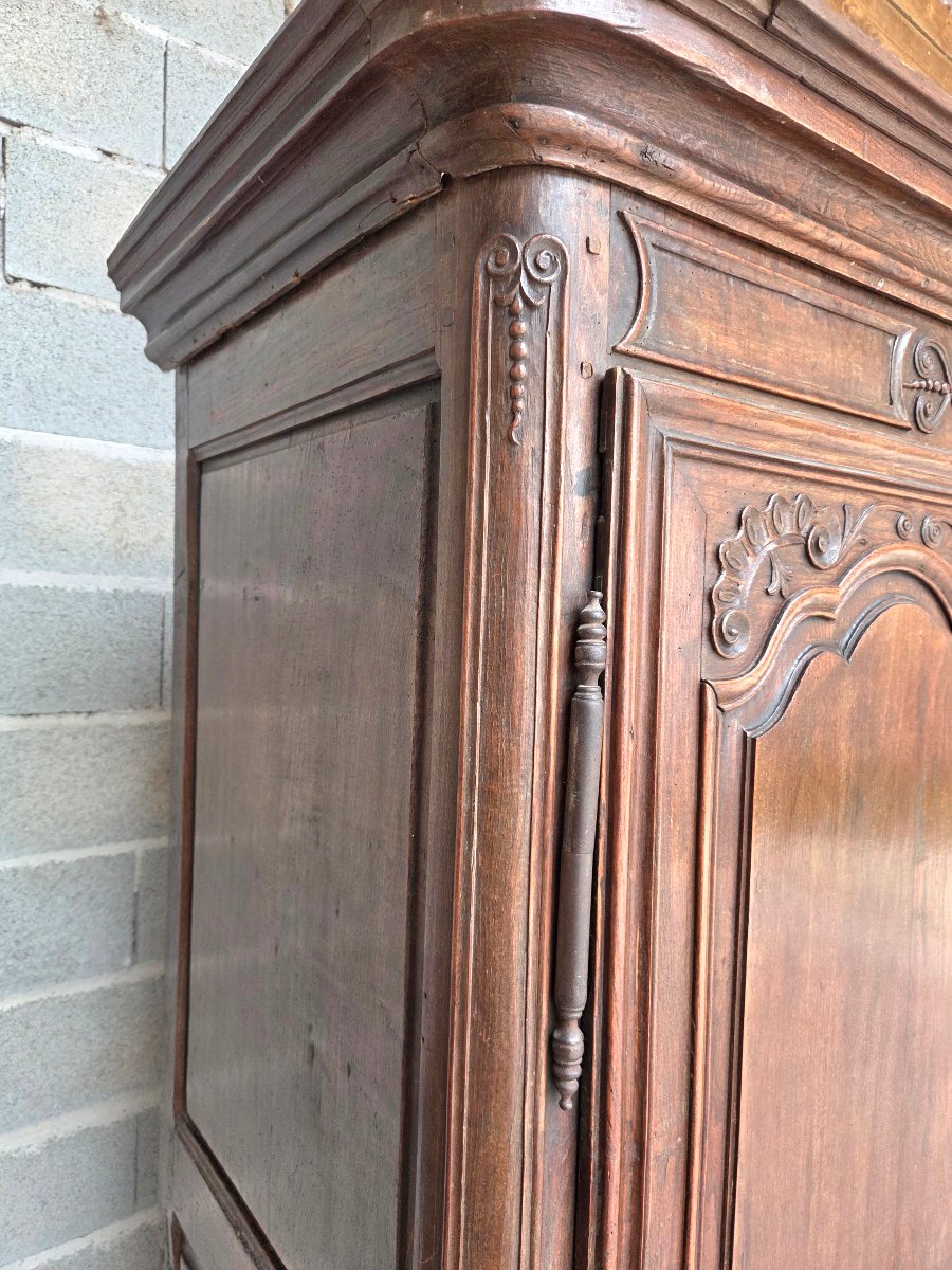 Solid Oak Cabinet With Carved And Molded Details. Louis XV Style, 18th Century.-photo-2