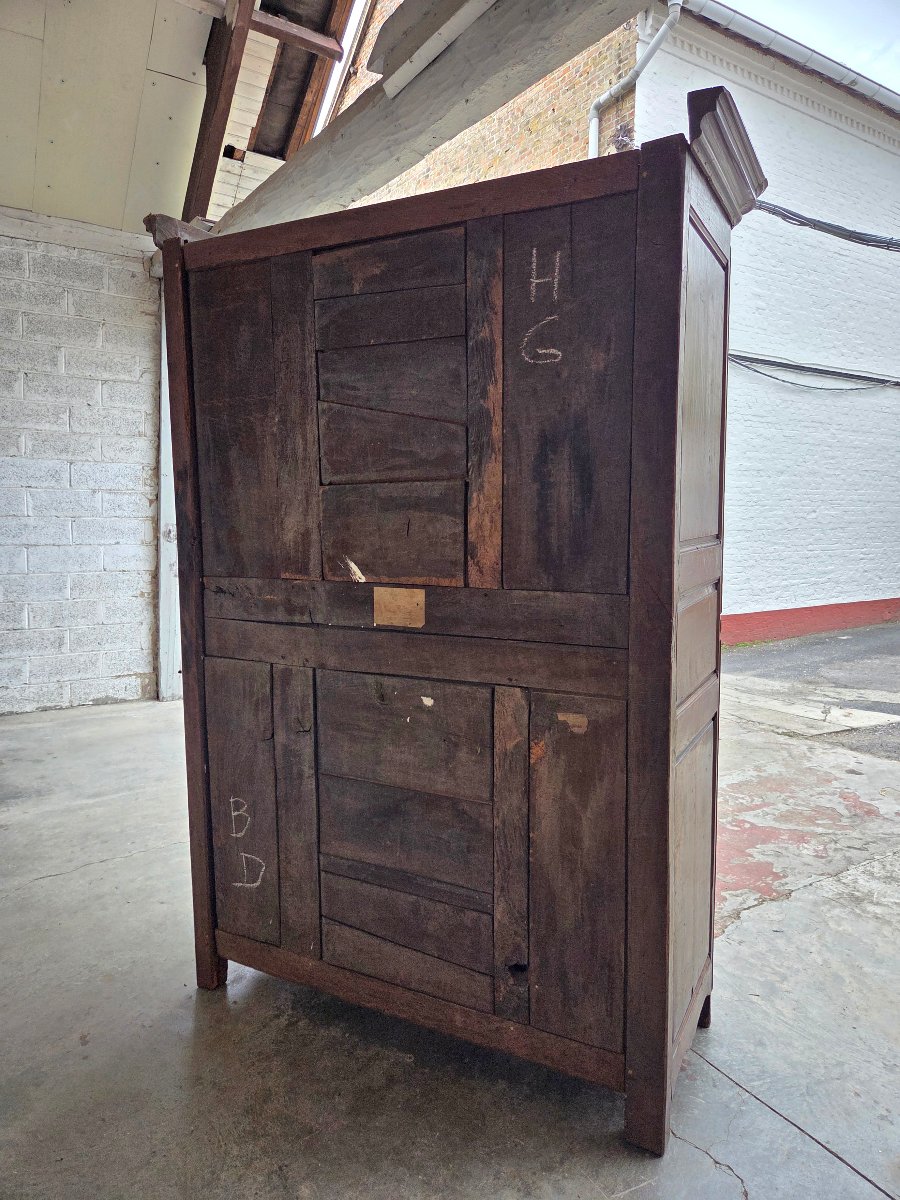Solid Oak Cabinet With Carved And Molded Details. Louis XV Style, 18th Century.-photo-4