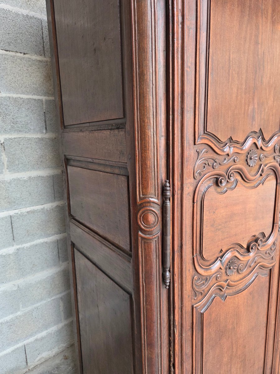 Solid Oak Cabinet With Carved And Molded Details. Louis XV Style, 18th Century.-photo-6