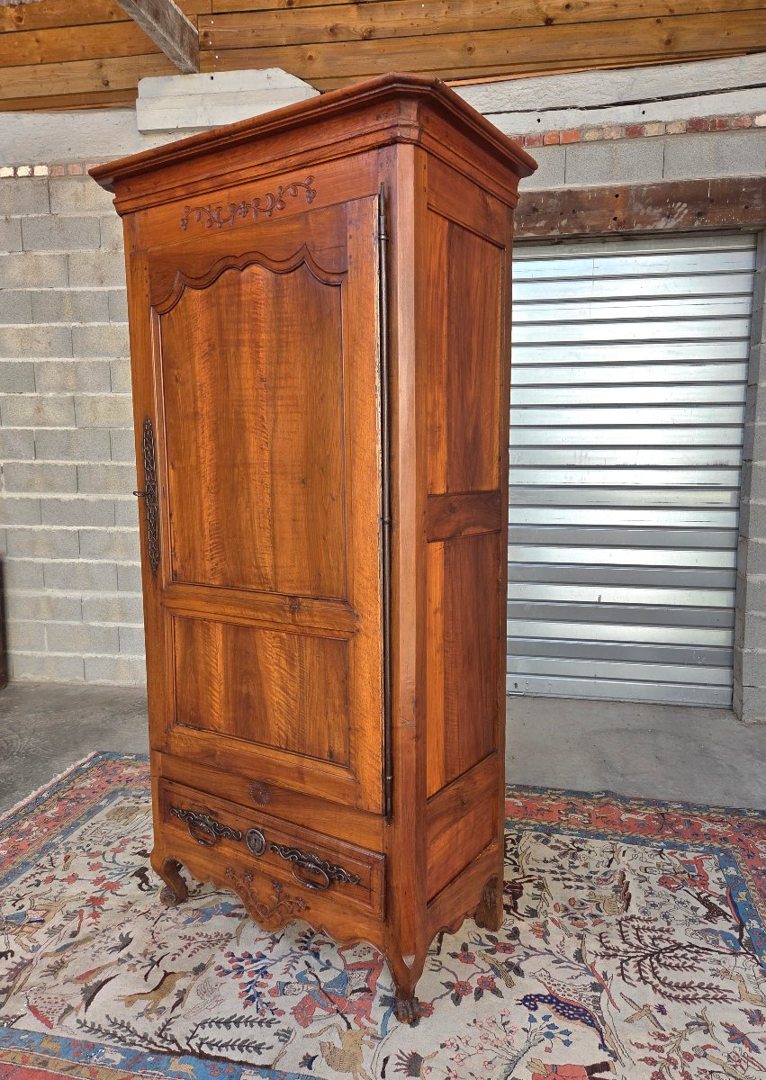 Bonnetière en merisier,  Louis XV, d'époque fin XVIIIe .-photo-3
