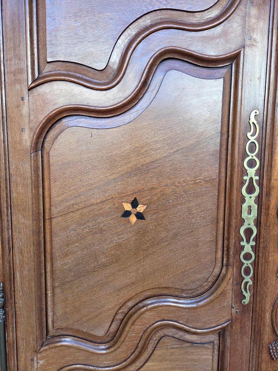 Lorraine-style Oak Cabinet, Carved And Molded. Louis XV Style, 19th Century-photo-4