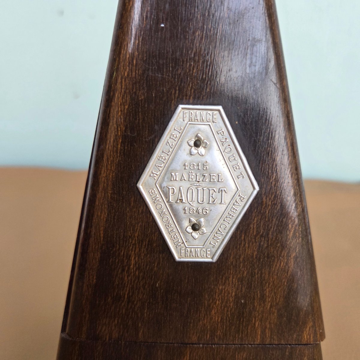 Maëlzel Metronome, Rosewood Case. Early 20th Century-photo-3