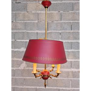  Bouillotte Chandelier, Empire/restoration Period, 20th Century