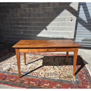Solid Cherrywood Dining Table. Directoire, 18th Century