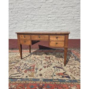 Louis XVI-style Cherry Wood Desk, 19th-century