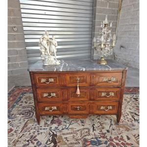 Louis XVI Chest Of Drawers With Marquetry. 18th Century