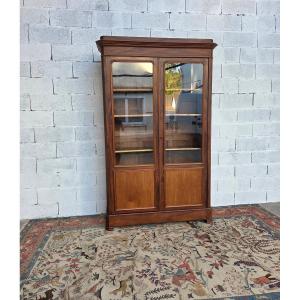 Glass-fronted Mahogany Bookcase. Restored, 19th-century (circa 1830)