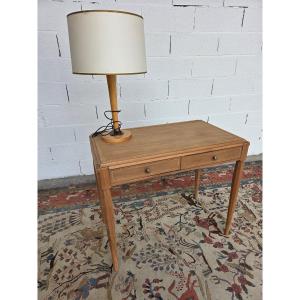 Elm Desk, Louis XVI Style. Early 20th Century