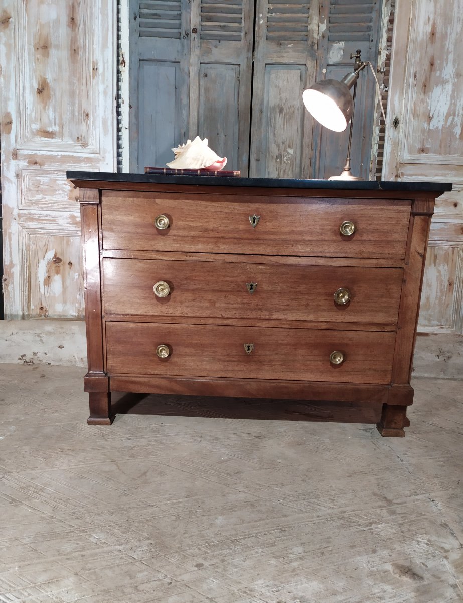 Commode Directoire En Noyer-photo-2