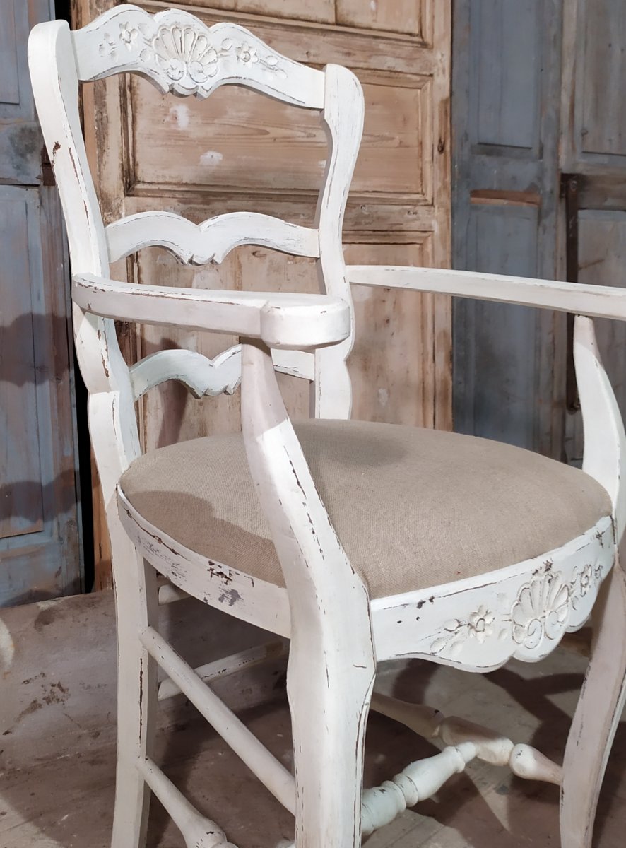 Pair Of Neo-rustic Armchairs-photo-2