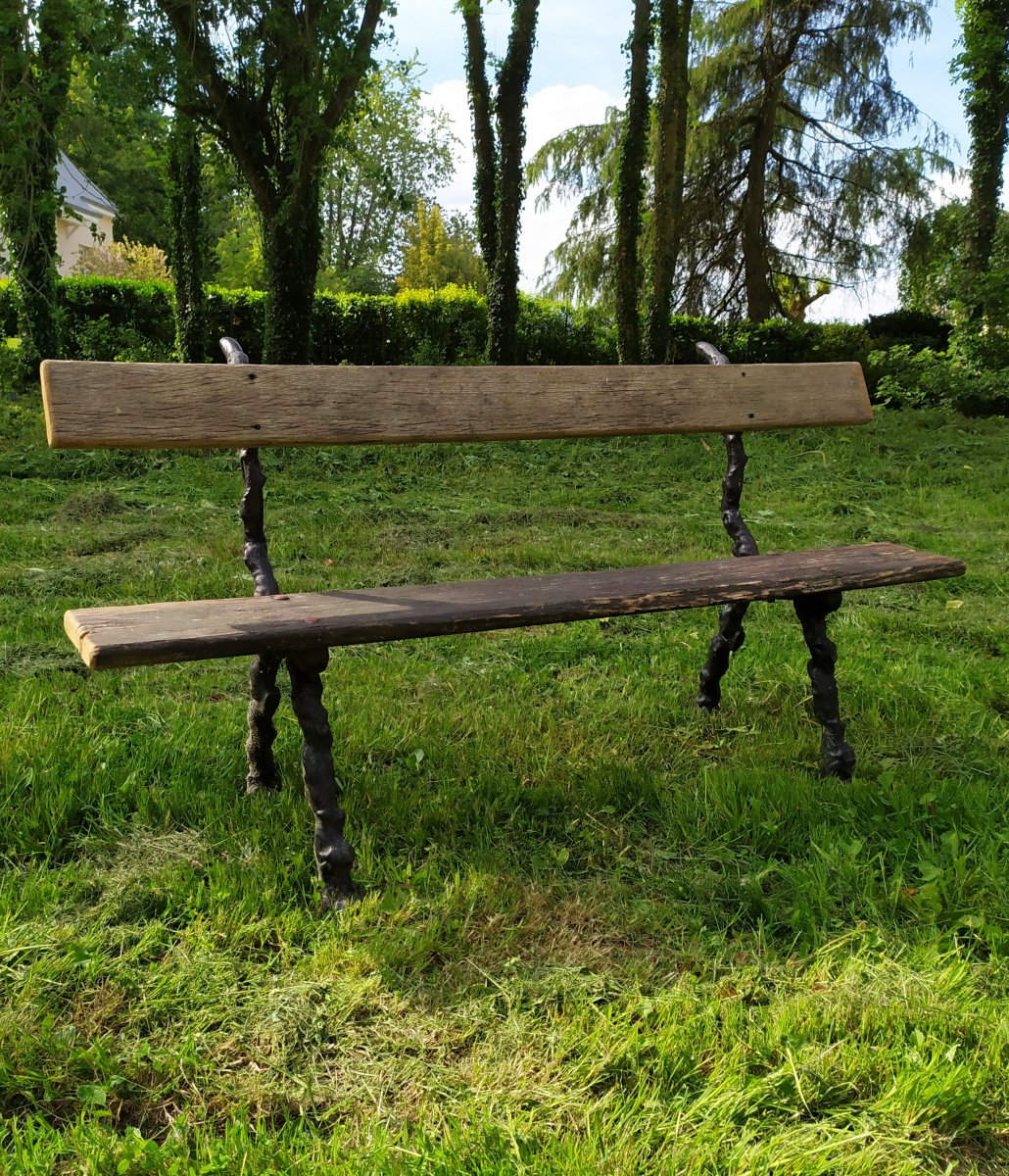Banc De Jardin Pieds En Fonte