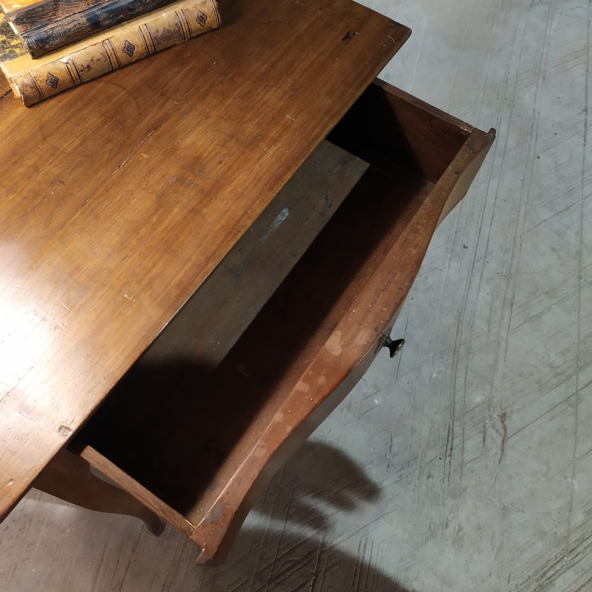 Petite Table Louis XV En Noyer-photo-4