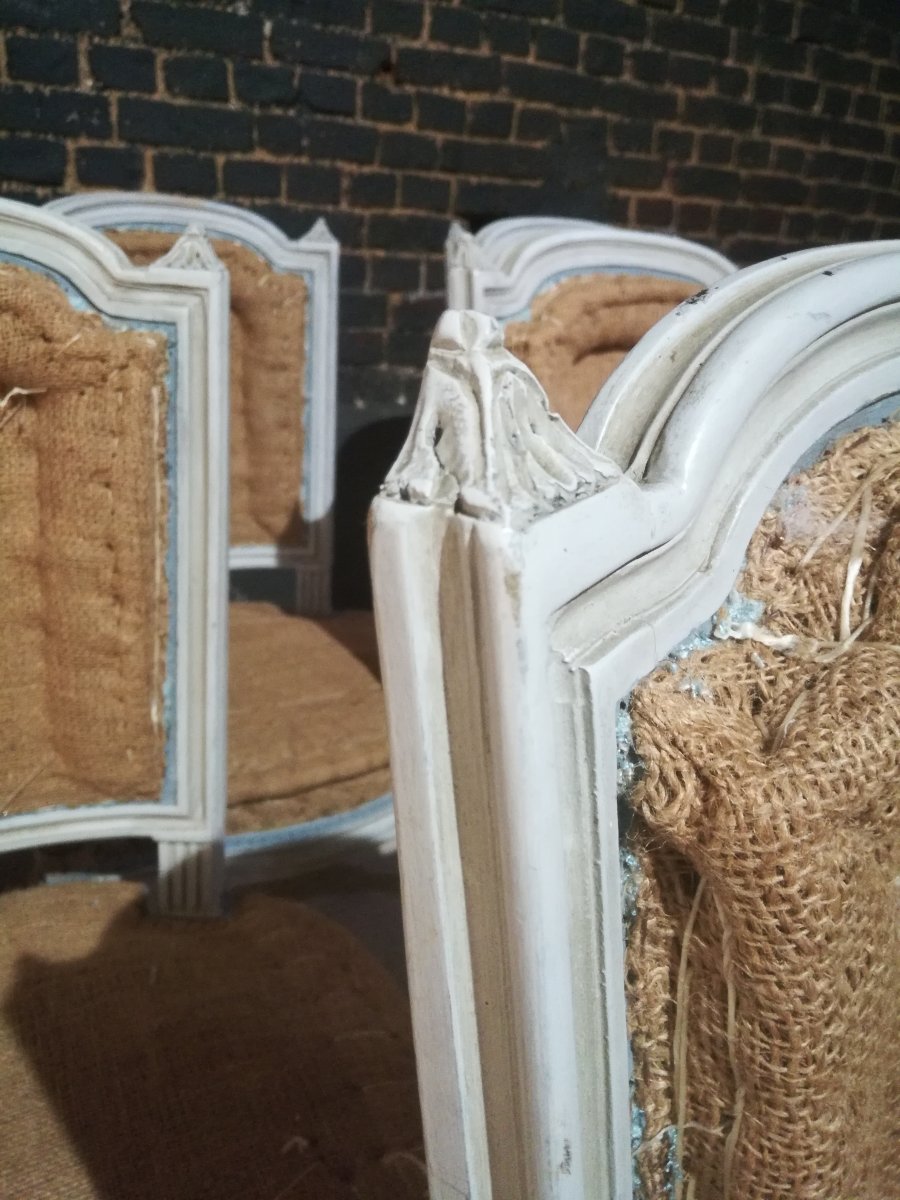 Série De 6 Chaises De Style Louis XVI-photo-3