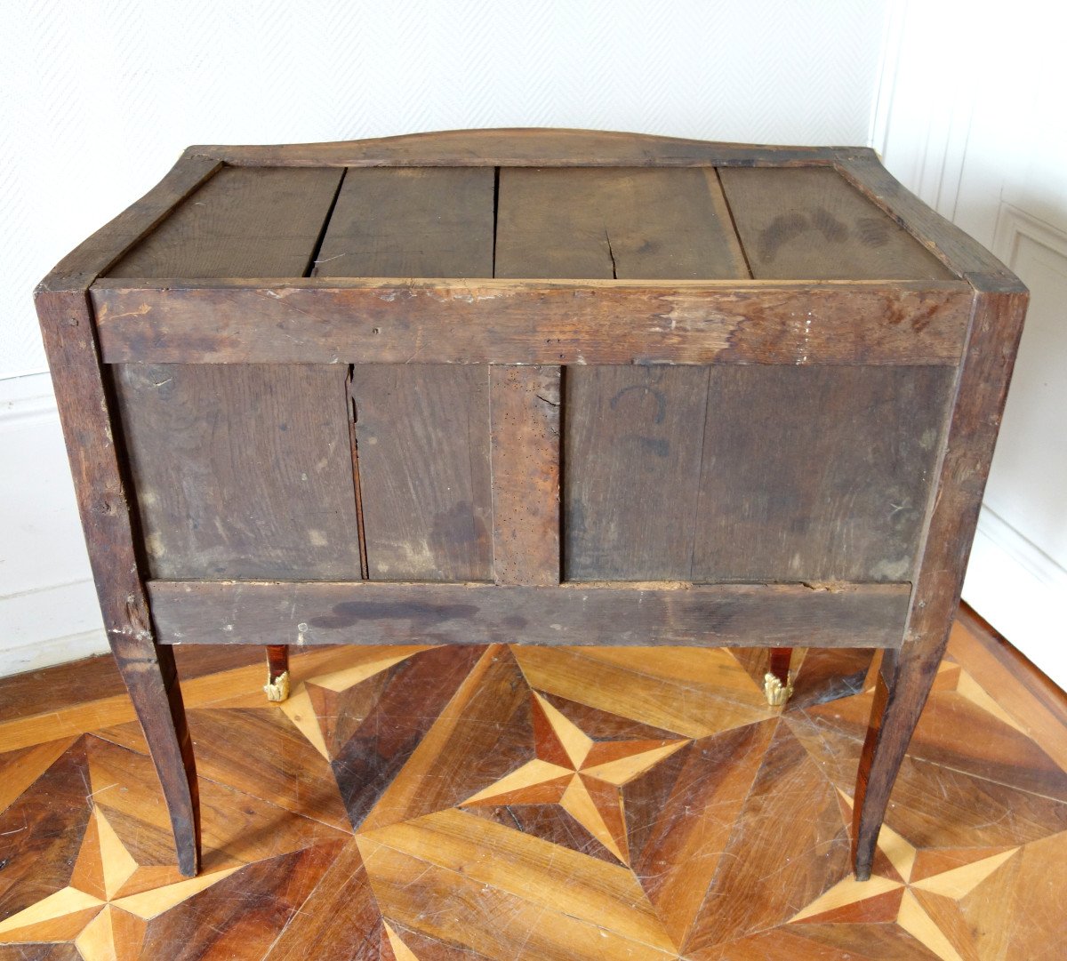 Sauteuse Commode In Violette Wood, Louis XV Period - 18th Century-photo-7