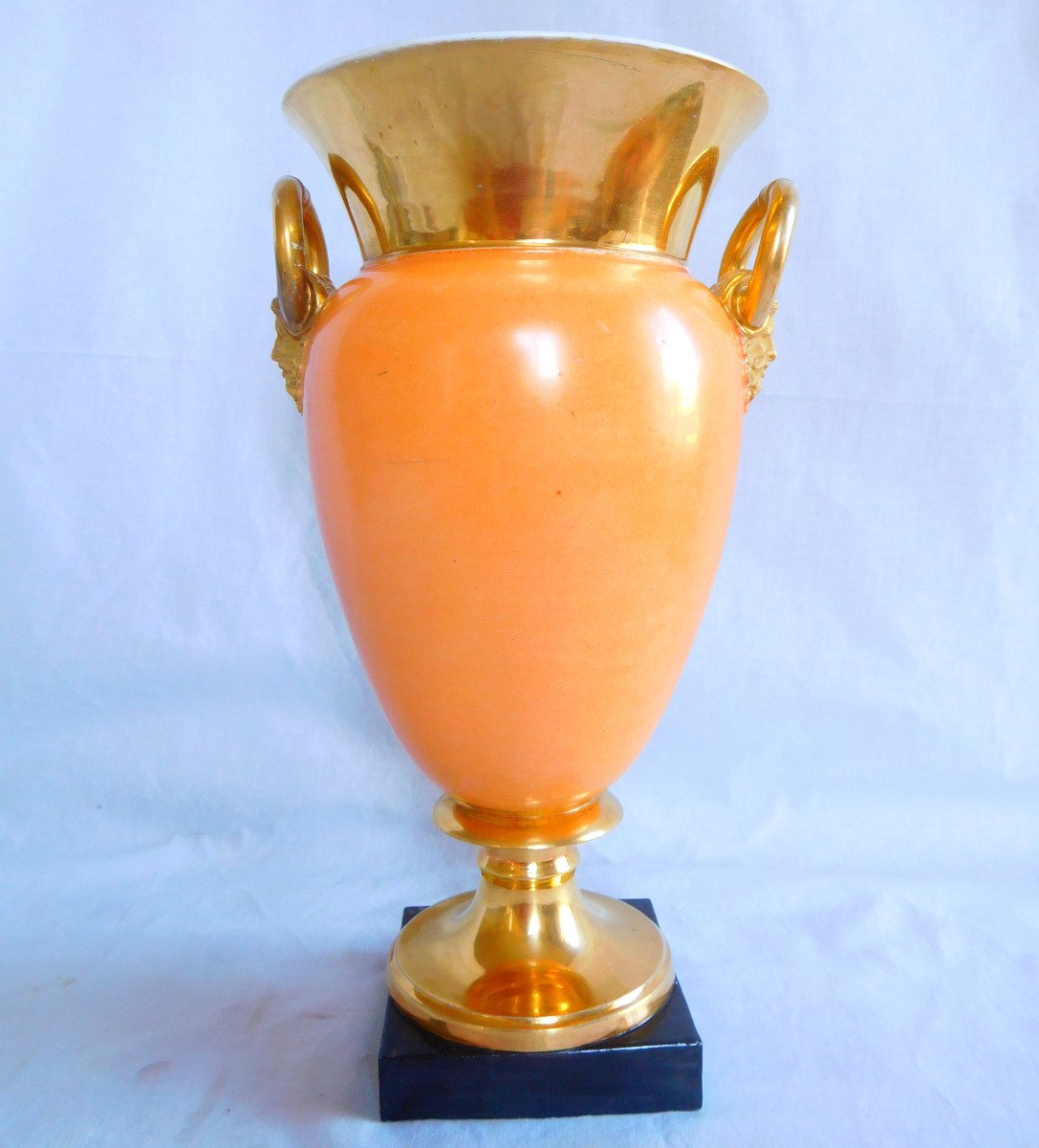Large Empire Ornamental Vase In Paris Porcelain - François Premier-photo-1