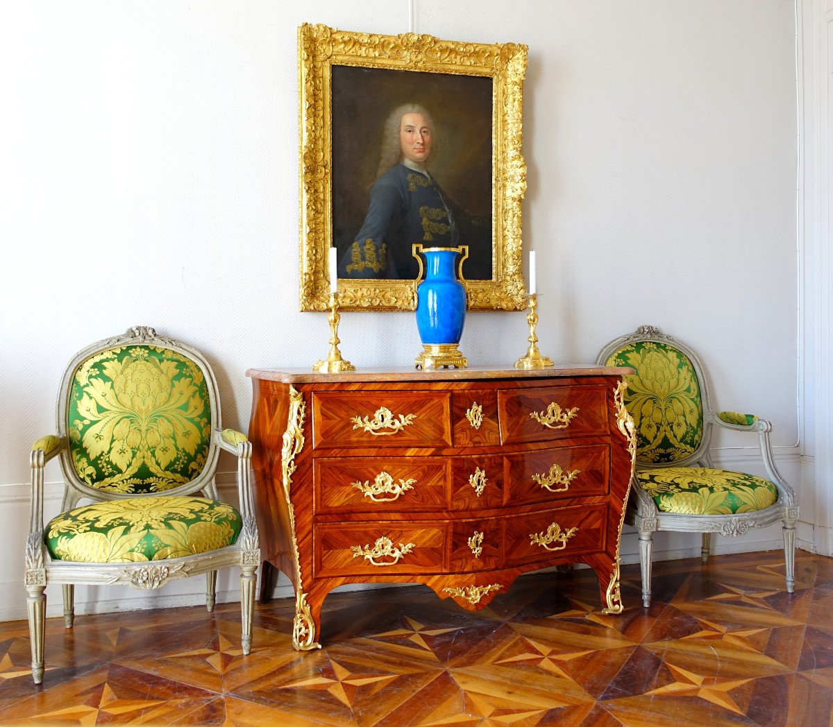 Jb Hedouin: Louis XV Period Tomb Commode In Rosewood, Circa 1750 - Stamped-photo-5