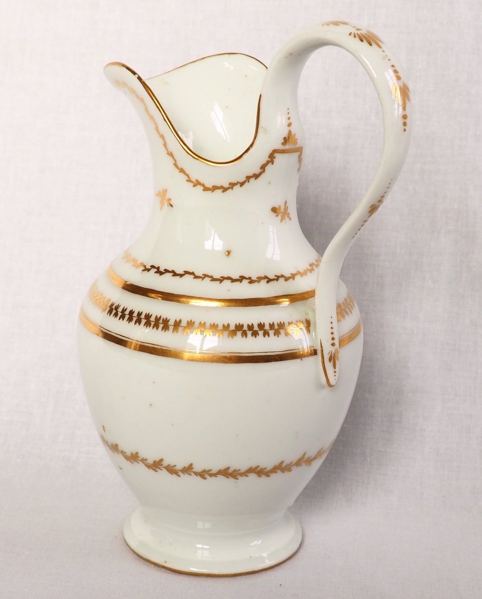 Paris Porcelain Milk Jug Attributed To Locre Manufacture - Late 18th Century-photo-3