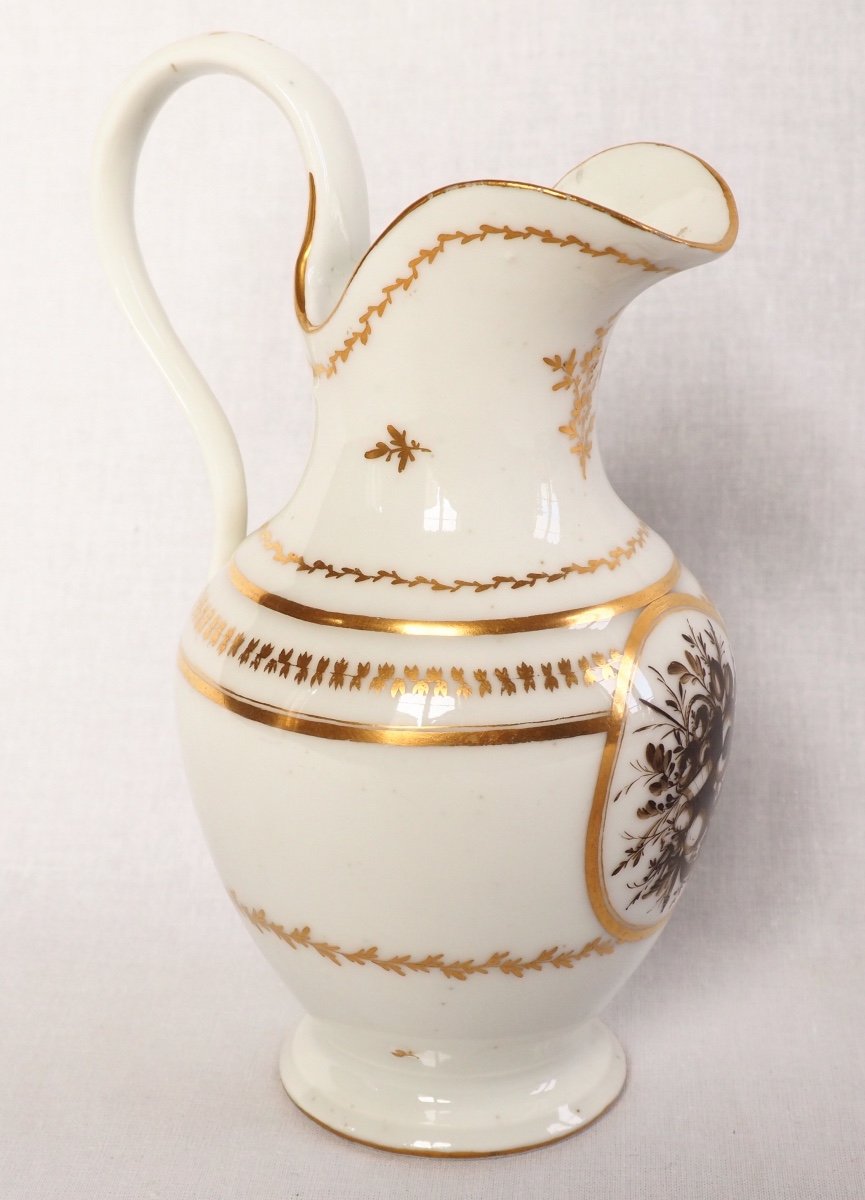 Paris Porcelain Milk Jug Attributed To Locre Manufacture - Late 18th Century-photo-6