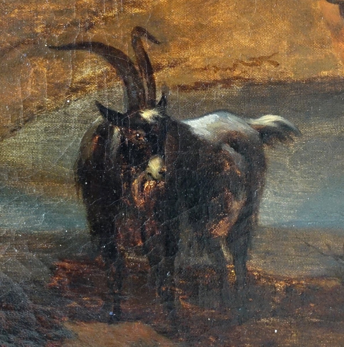 French School Of The 19th Century, Grde Hst, Pastoral Scene In The Taste Of Berchem 142cm X 121cm-photo-3