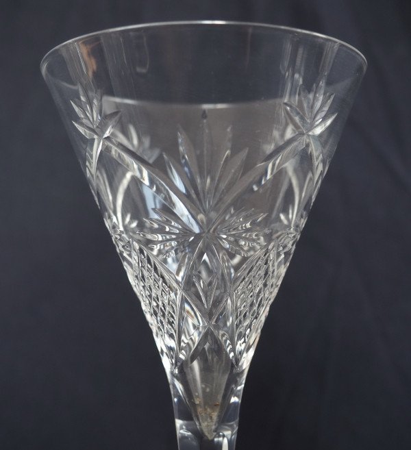 Baccarat: 6 Finely Cut Crystal Beer Glasses, Decor 10834 From The 1916 Catalog - 20.7cm-photo-3